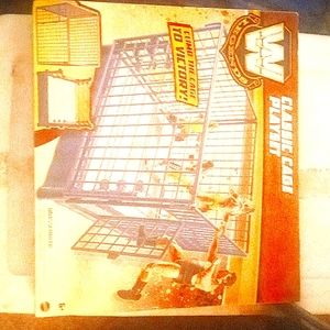 WWE Legends classic cage playset along with ultimate edition hulk and Ted DiBias